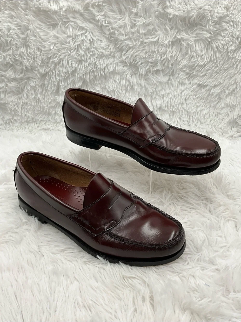 G.H. Bass Weejuns Loafers Size 10D Burgundy Leather Penny Loafers